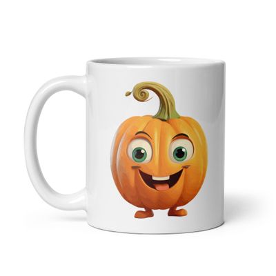Halloween Happy Pumpkin 1 White Coffee Mug