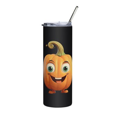 Halloween Happy Pumpkin 1 Stainless Steel Tumbler