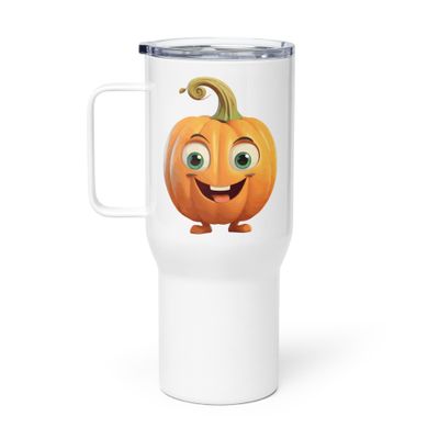 Halloween Happy Pumpkin 1 Travel Mug with a Handle