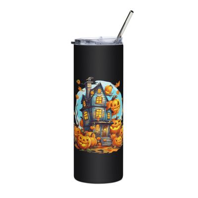 Halloween Haunted House 1 Stainless Steel Tumbler