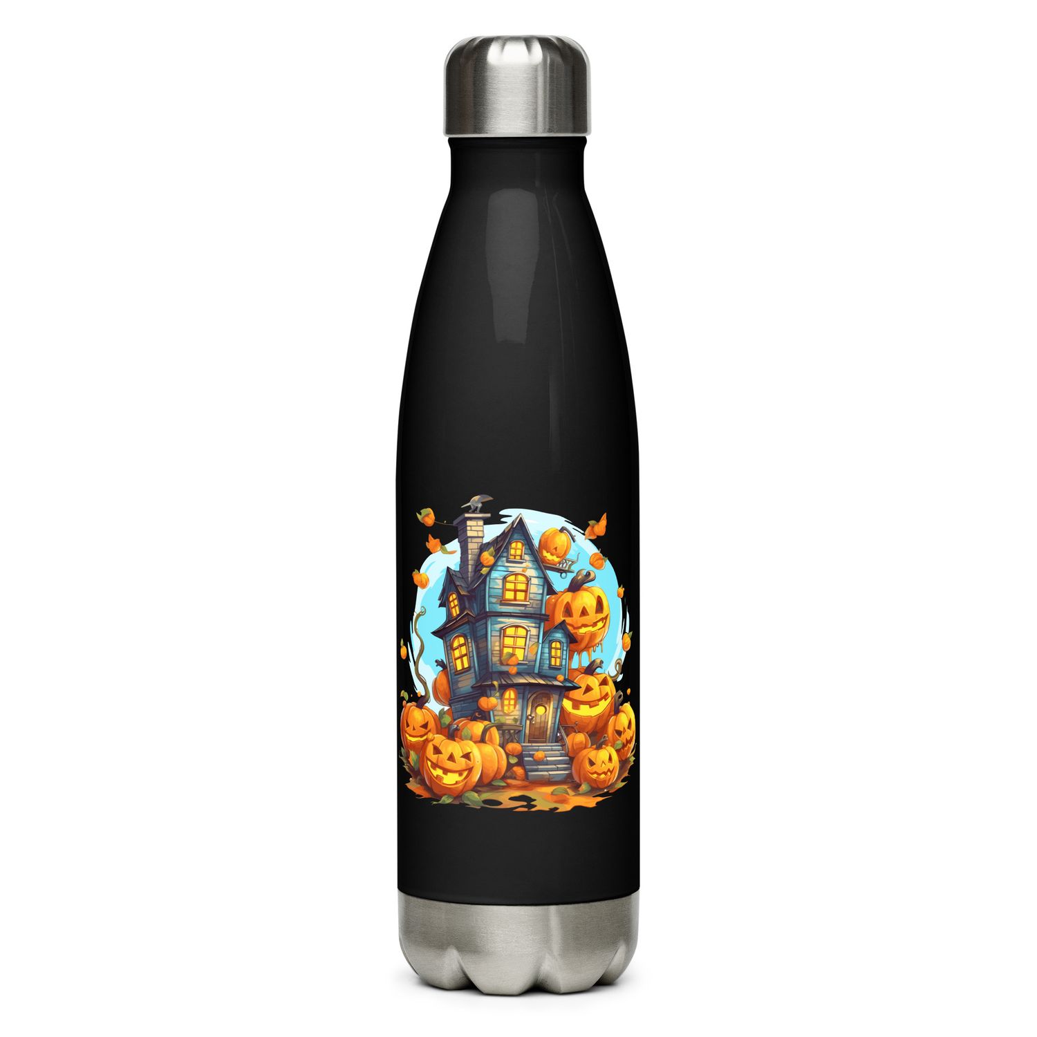 Halloween Haunted House 1 Stainless Steel Water Bottle