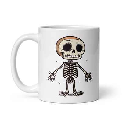 Halloween Skeleton 1 White Coffee Mug