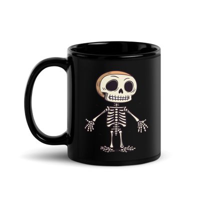 Halloween Skeleton 1 Black Coffee Mug