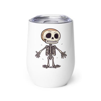 Halloween Skeleton 1 Wine Tumbler