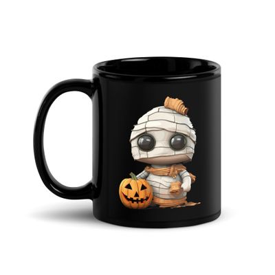 Halloween Mummy 1 Black Coffee Mug