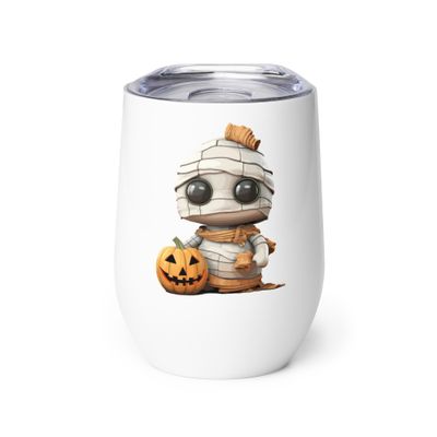 Halloween Mummy 1 Wine Tumbler