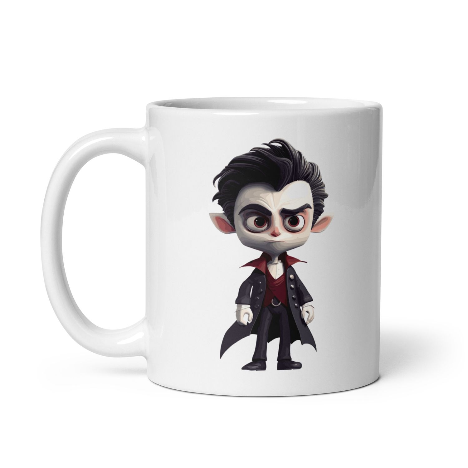 Halloween Vampire Boy 1 White Coffee Mug