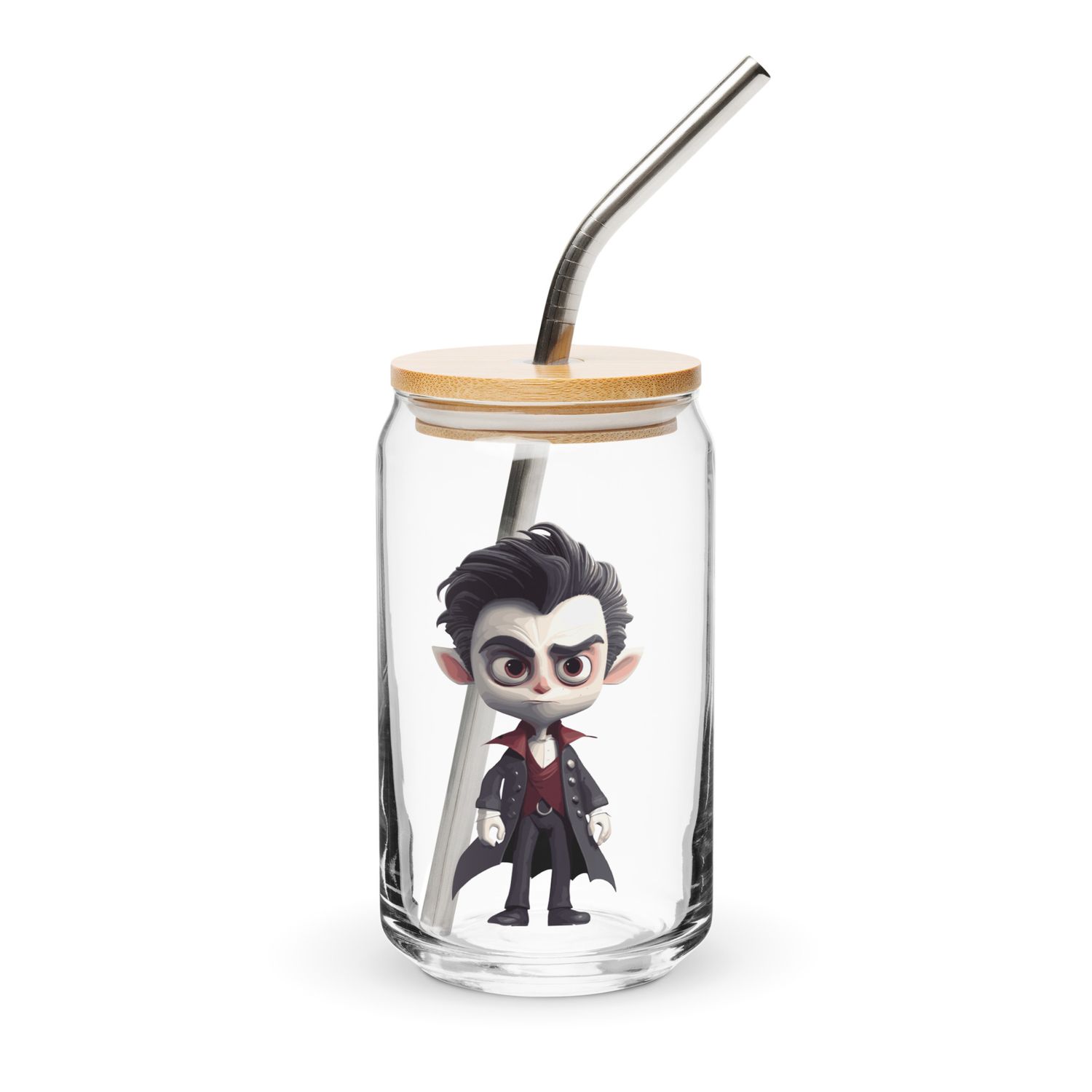 Halloween Vampire Boy 1 Can-Shaped Glass