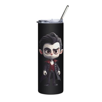 Halloween Vampire Boy 1 Stainless Steel Tumbler