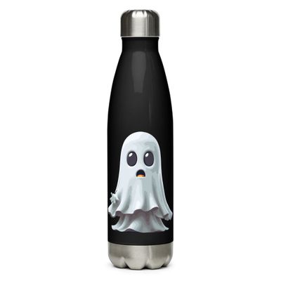 Halloween White Ghost 1 Stainless Steel Water Bottle