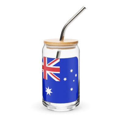 Australia Flag Can-Shaped Glass