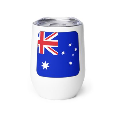 Australia Flag Wine Tumbler