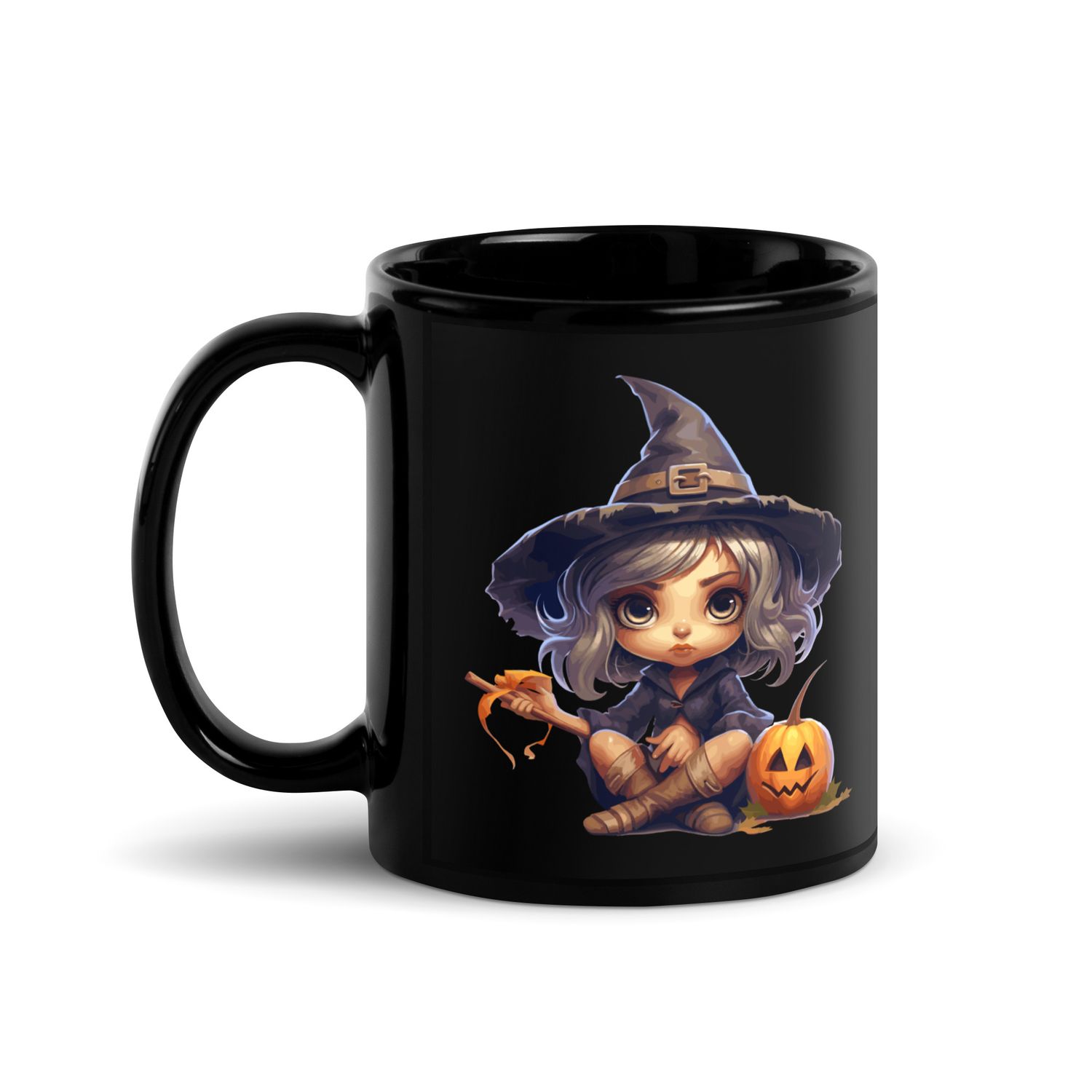 Halloween Witch 1 Black Coffee Mug