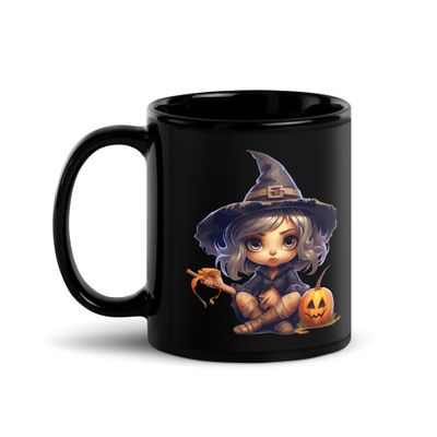Halloween Witch 1 Black Coffee Mug