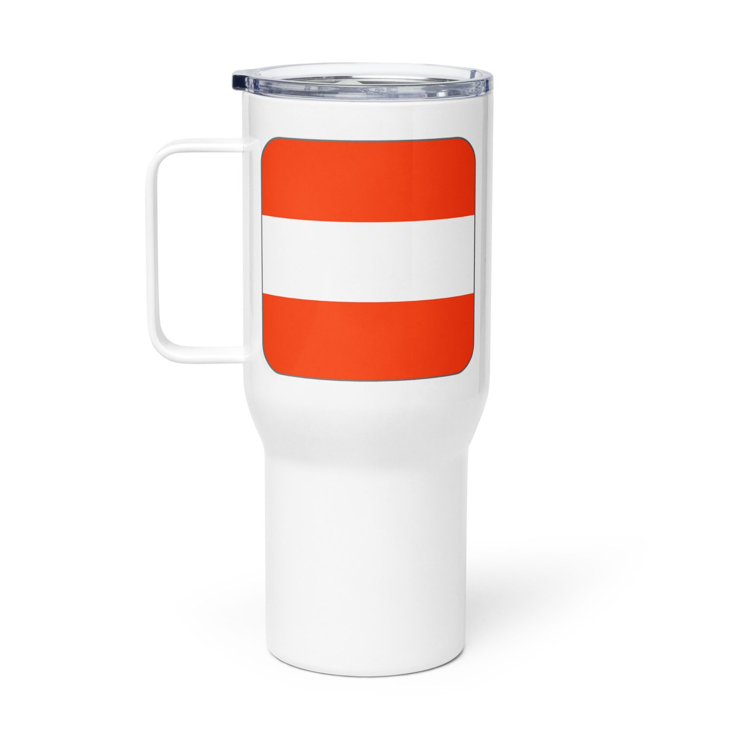 Austria Flag Travel Mug with a Handle
