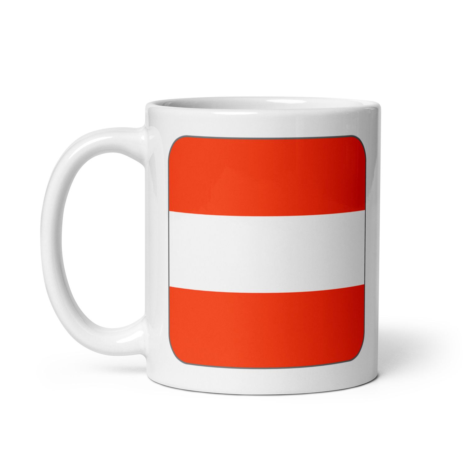 Austria Flag White Coffee Mug