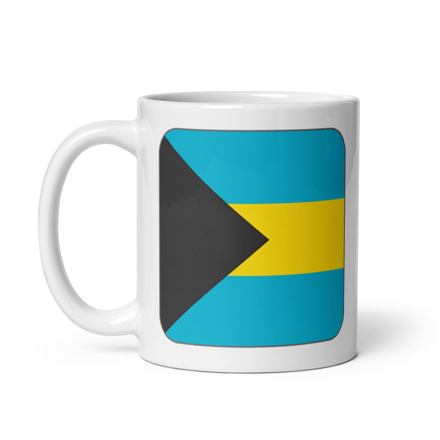 Bahamas Flag White Coffee Mug