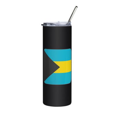 Bahamas Flag Stainless Steel Tumbler