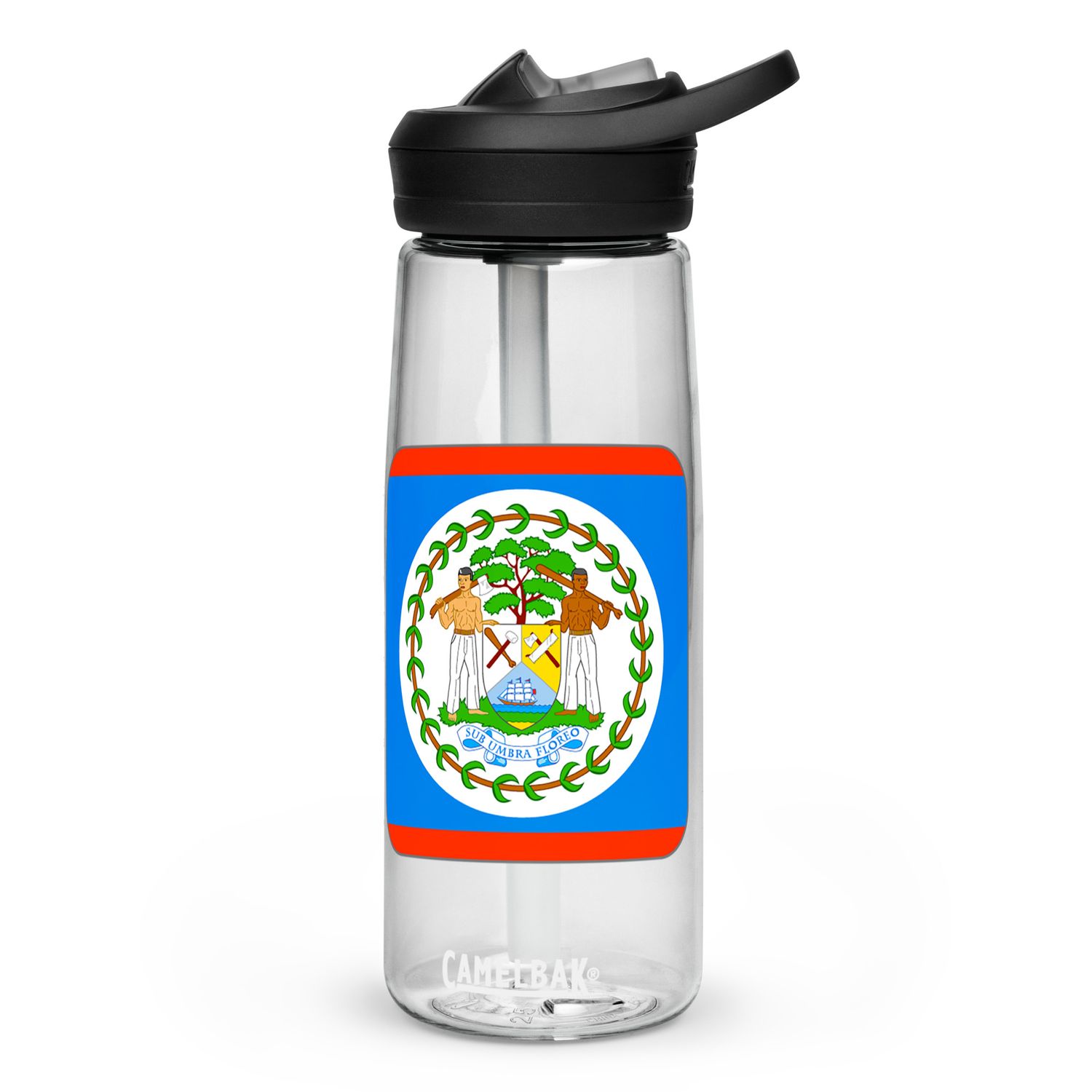 Belize Flag Sports Water Bottle