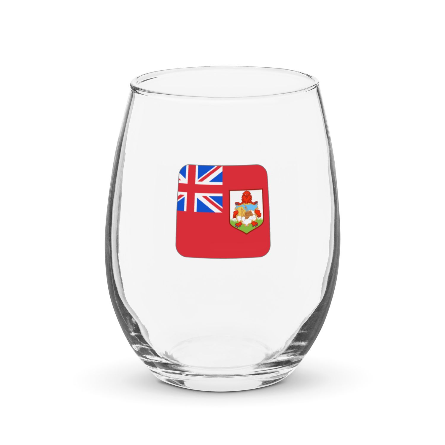 Bermuda Flag Stemless Wine Glass