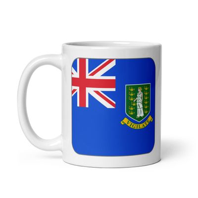 British Virgin Islands Flag White Coffee Mug
