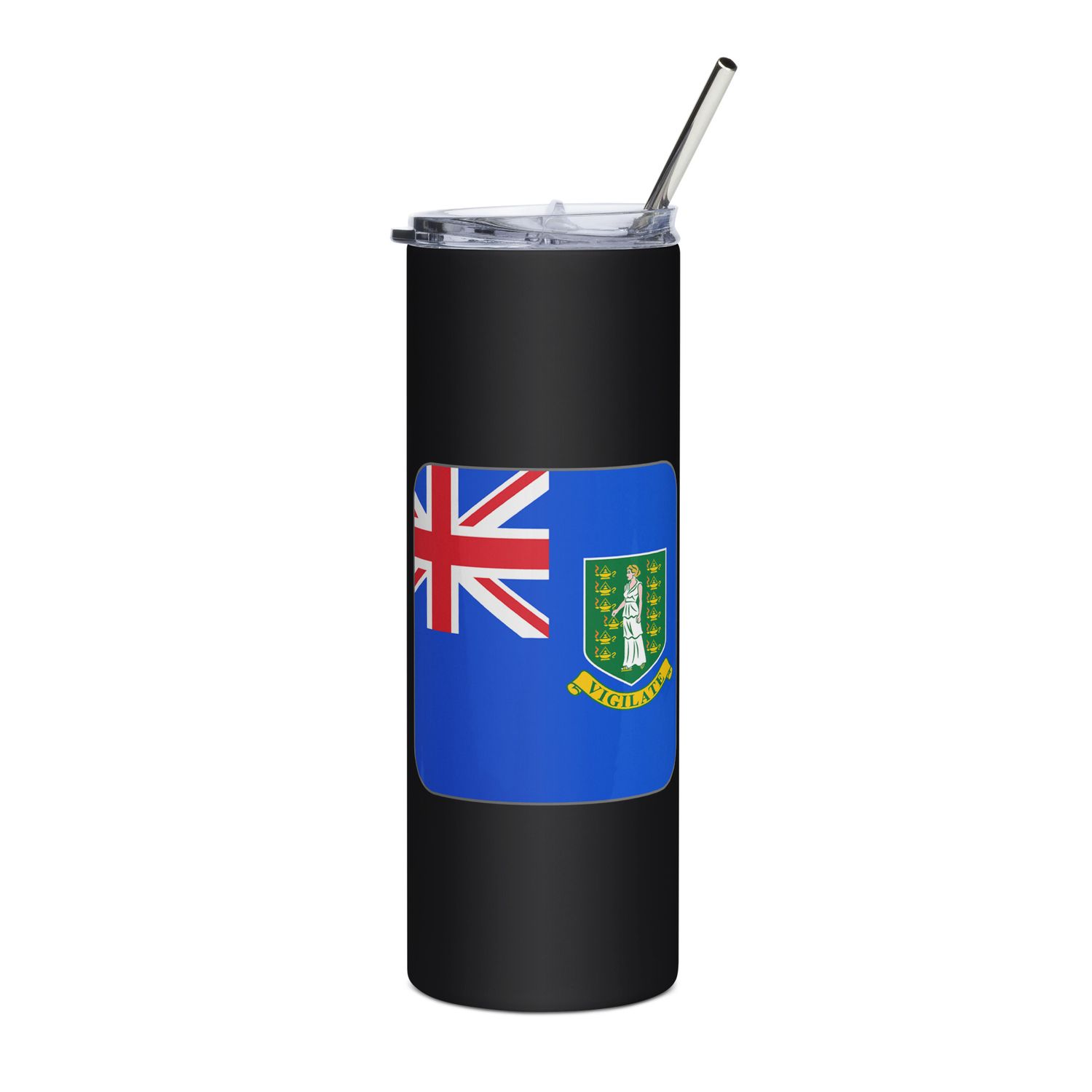 British Virgin Islands Flag Stainless Steel Tumbler
