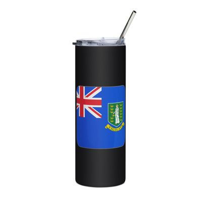 British Virgin Islands Flag Stainless Steel Tumbler