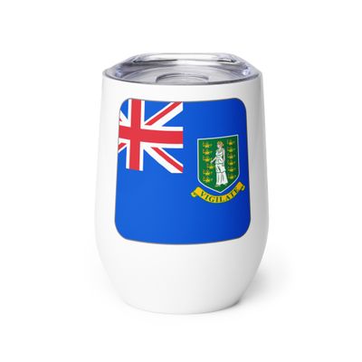 British Virgin Islands Flag Wine Tumbler