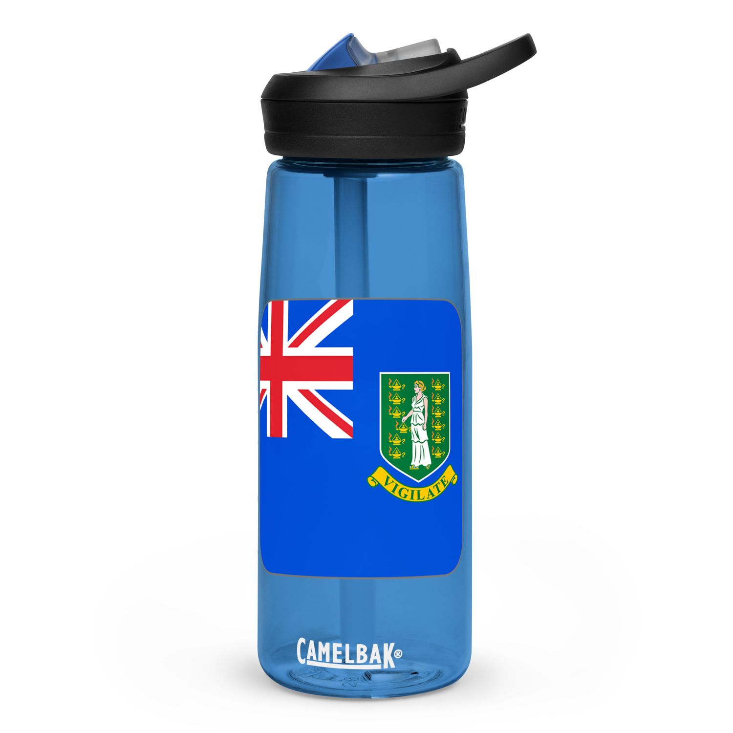 British Virgin Islands Flag Sports Water Bottle
