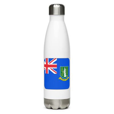 British Virgin Islands Flag Stainless Steel Water Bottle