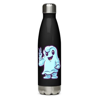 Halloween Ghost Pointing 1 Stainless Steel Water Bottle