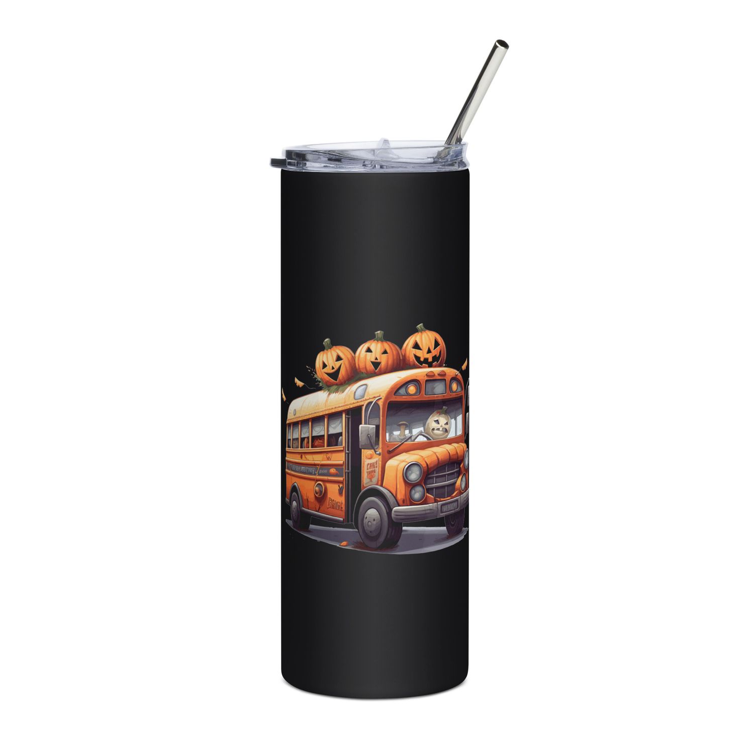 Halloween Haunted Bus 1 Stainless Steel Tumbler
