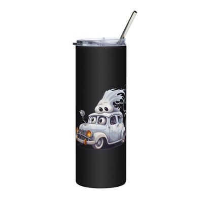 Halloween Haunted Car 1 Stainless Steel Tumbler