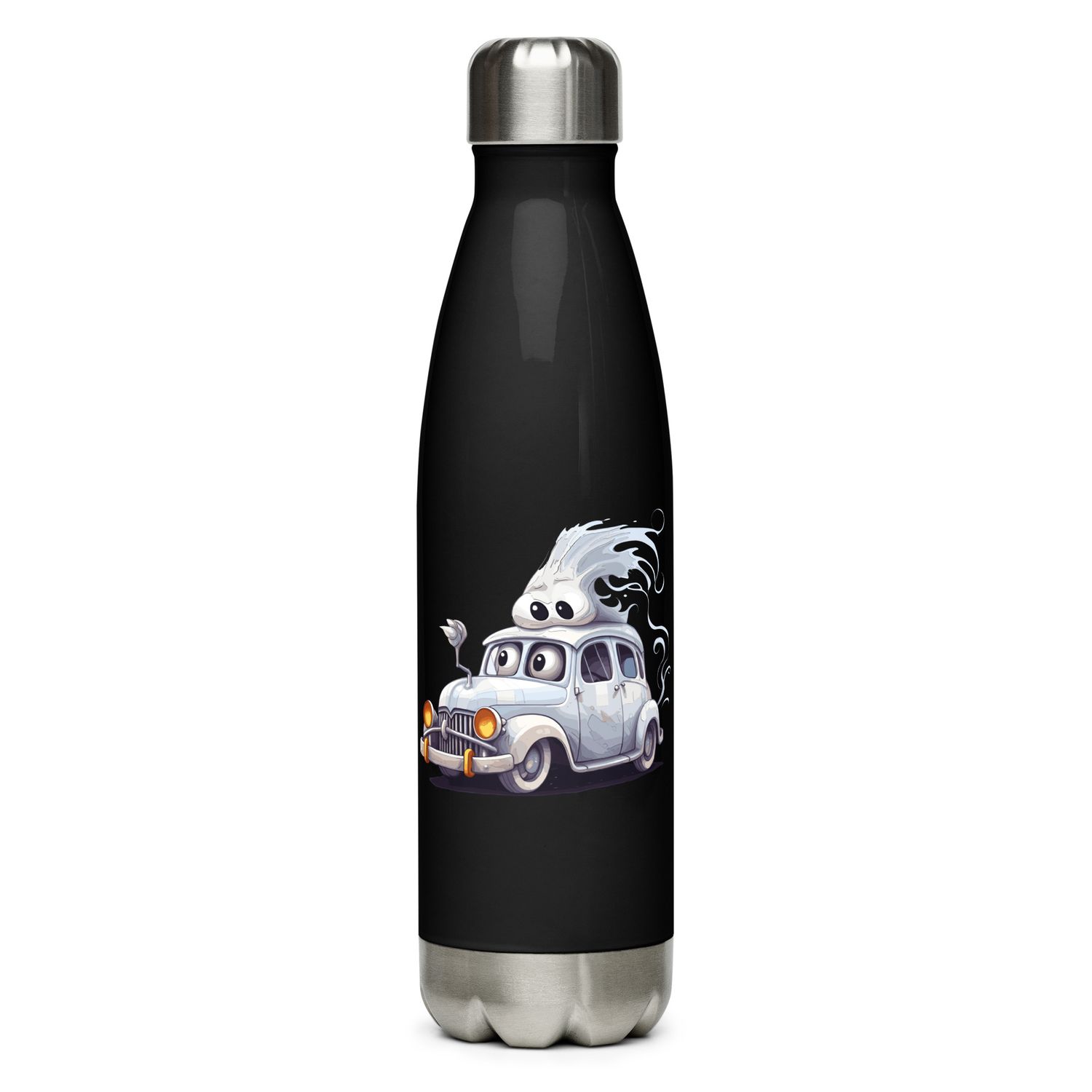 Halloween Haunted Car 1 Stainless Steel Water Bottle