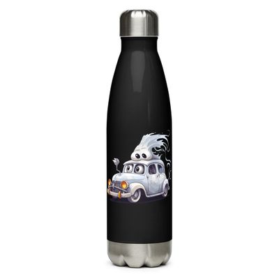 Halloween Haunted Car 1 Stainless Steel Water Bottle