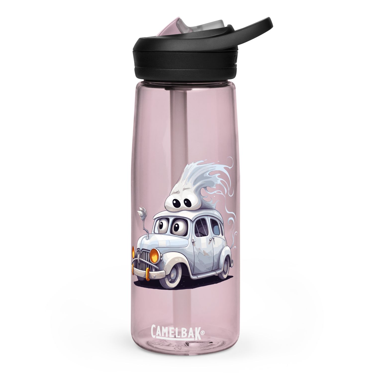 Halloween Haunted Car 1 Sports Water Bottle