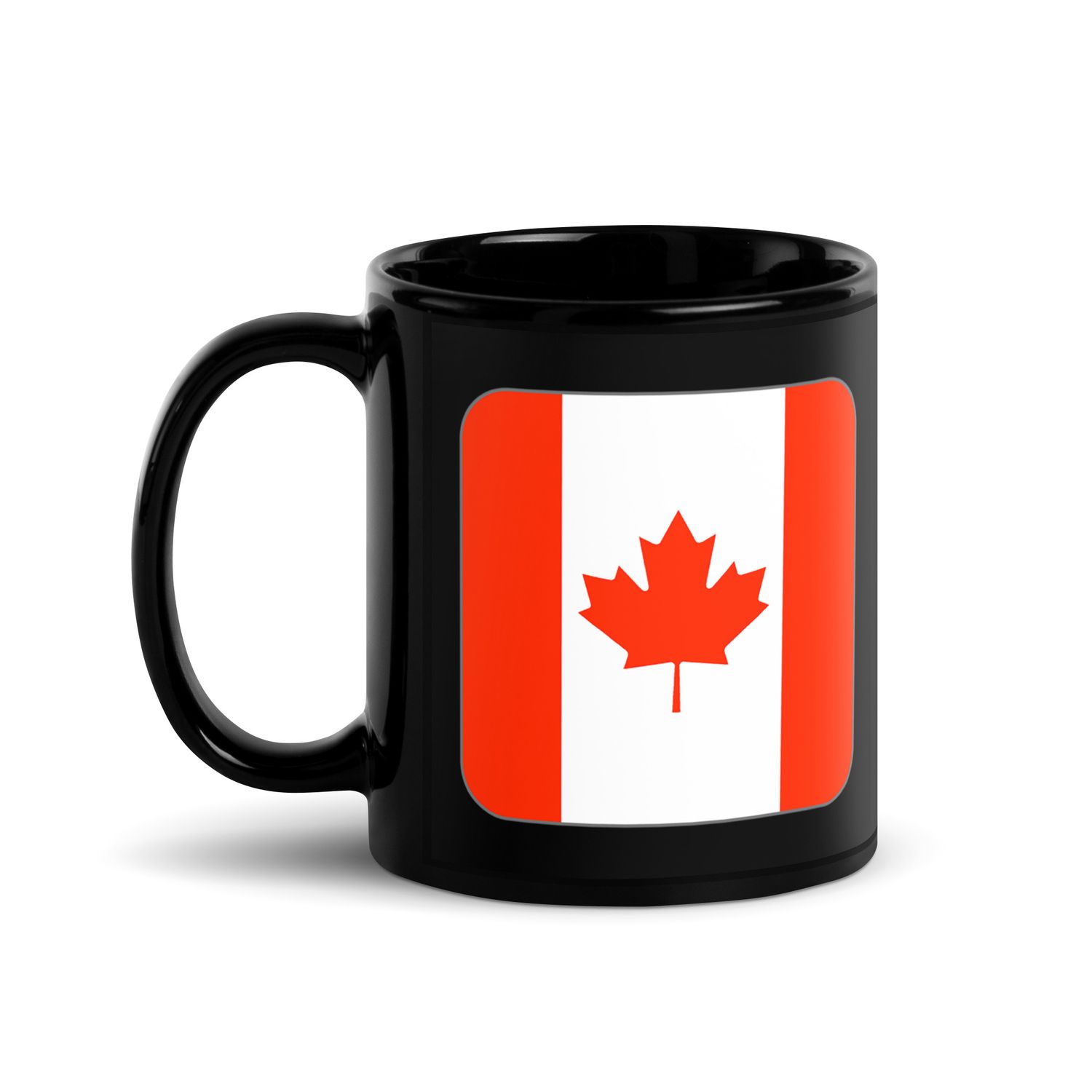Canada Flag Black Coffee Mug