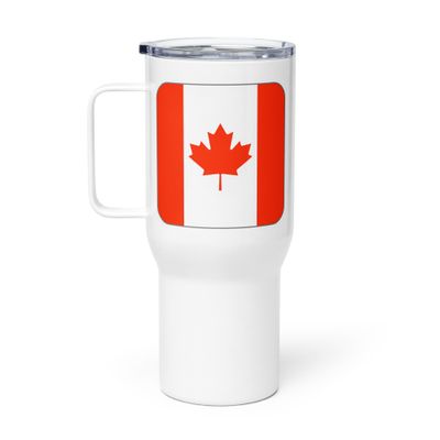 Canada Flag Travel Mug with a Handle