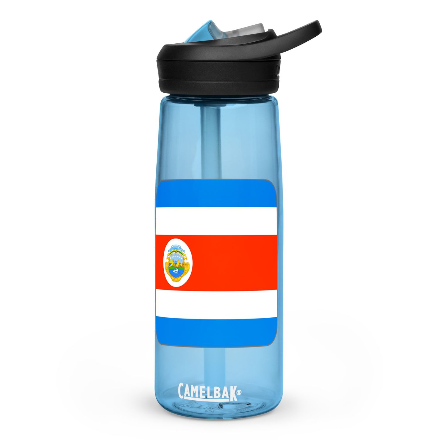 Costa Rica Flag Sports Water Bottle