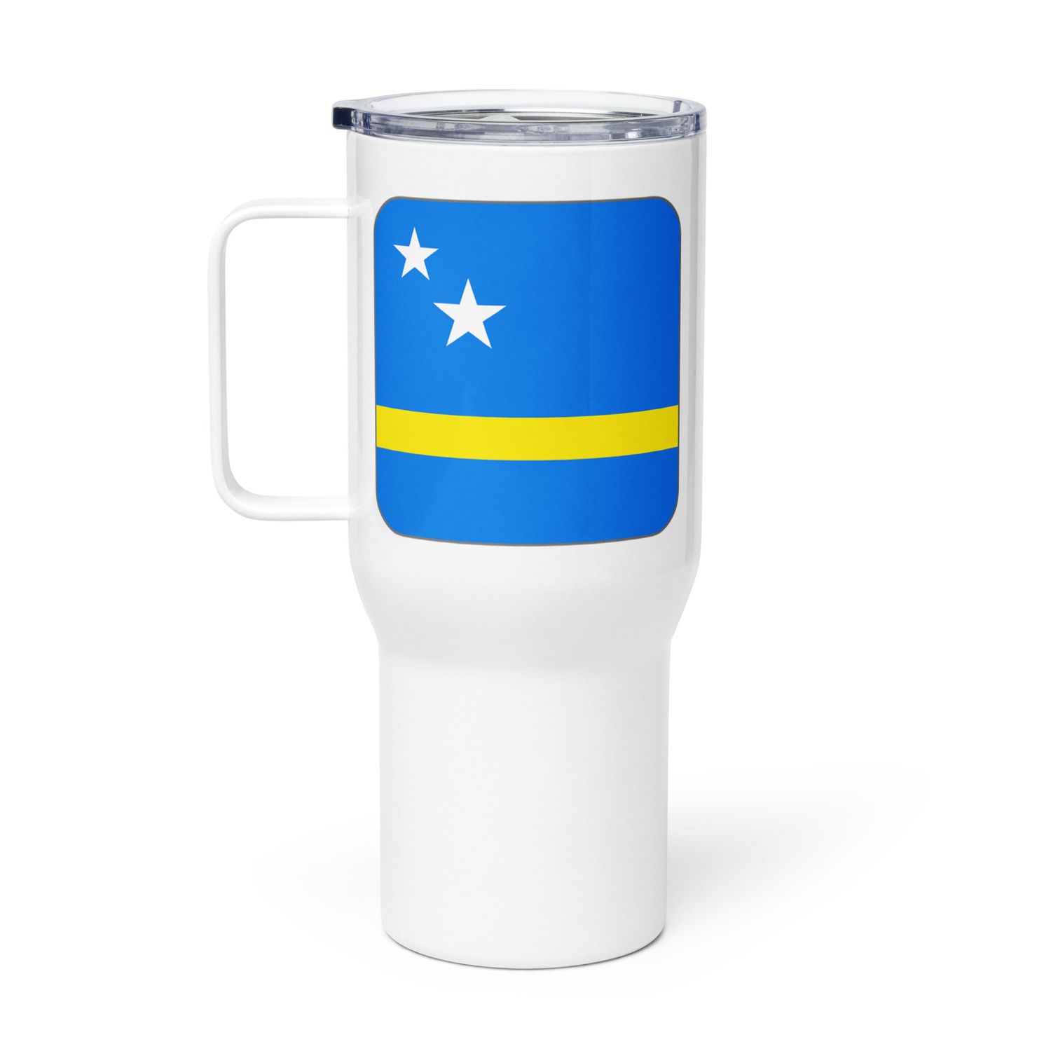 Curaçao Flag Travel Mug with a Handle
