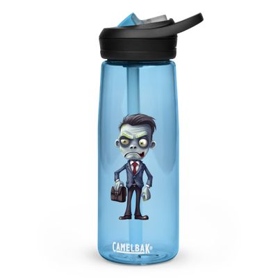 Halloween Zombie in a Suit 1 Sports Water Bottle