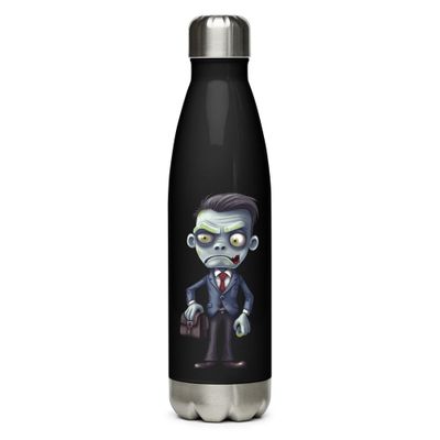 Halloween Zombie in a Suit 1 Stainless Steel Water Bottle