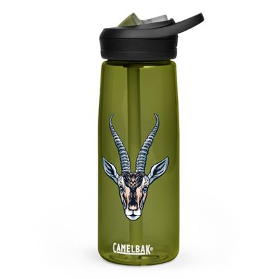 African Gazelle Portrait Sports Water Bottle