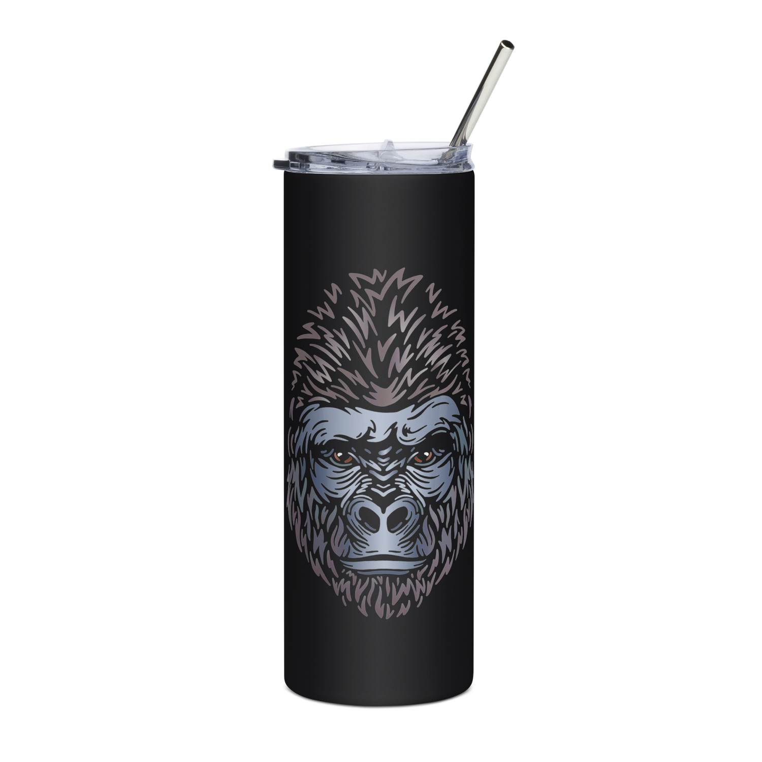 African Gorilla Portrait Stainless Steel Tumbler