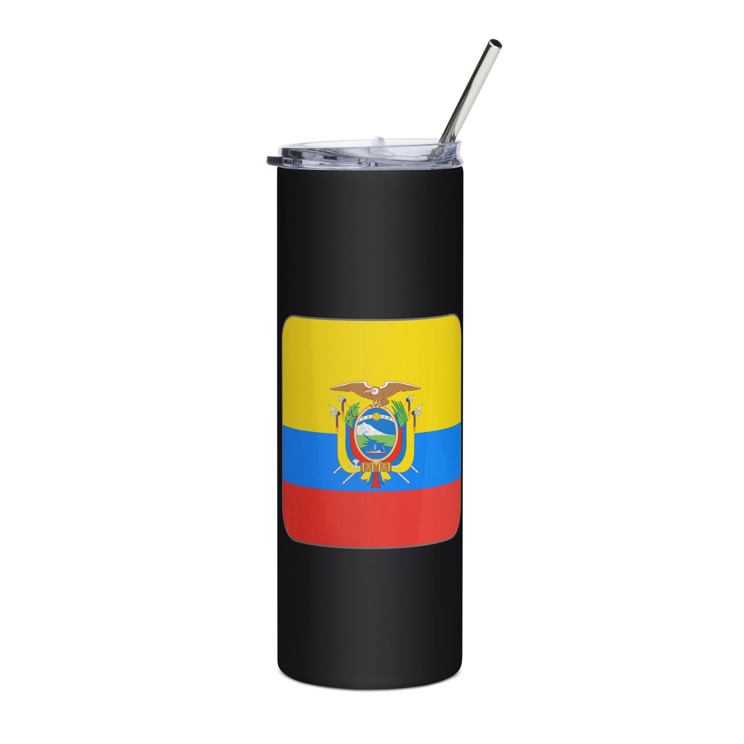 Ecuador Flag Stainless Steel Tumbler