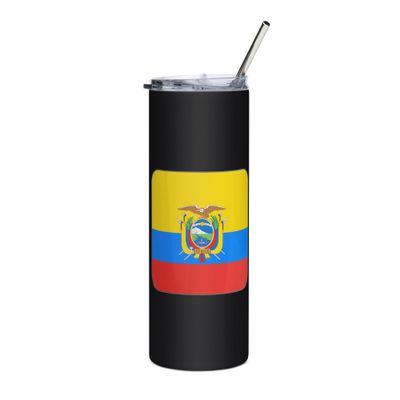 Ecuador Flag Stainless Steel Tumbler