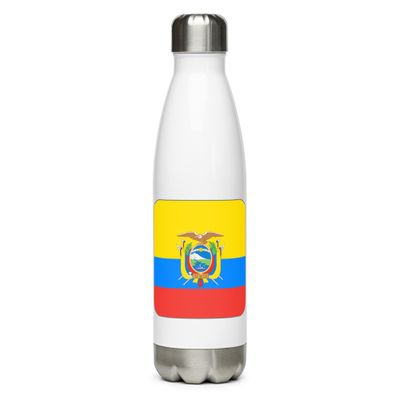 Ecuador Flag Stainless Steel Water Bottle