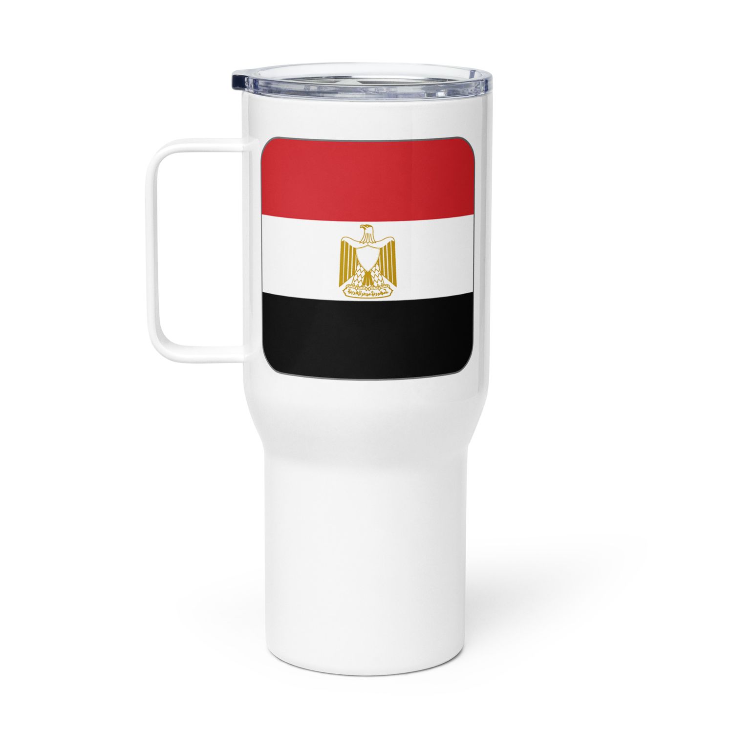 Egypt Flag Travel Mug with a Handle