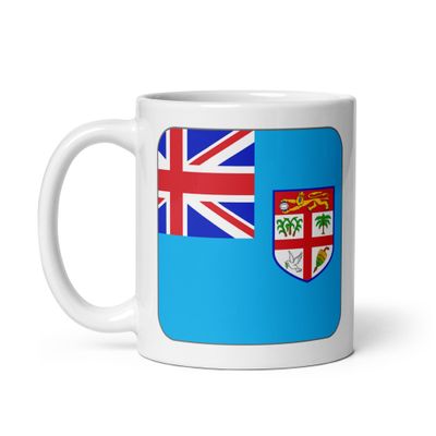 Fiji Flag White Coffee Mug