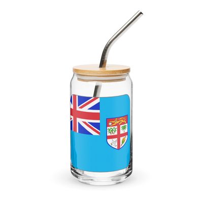 Fiji Flag Can-Shaped Glass